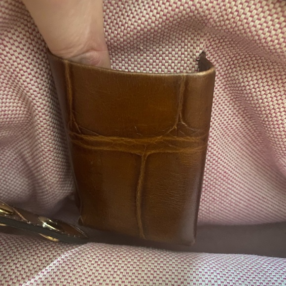 Dooney and Bourke hobo with logo lock, embossed Italian calfskin leather - Picture 11 of 13